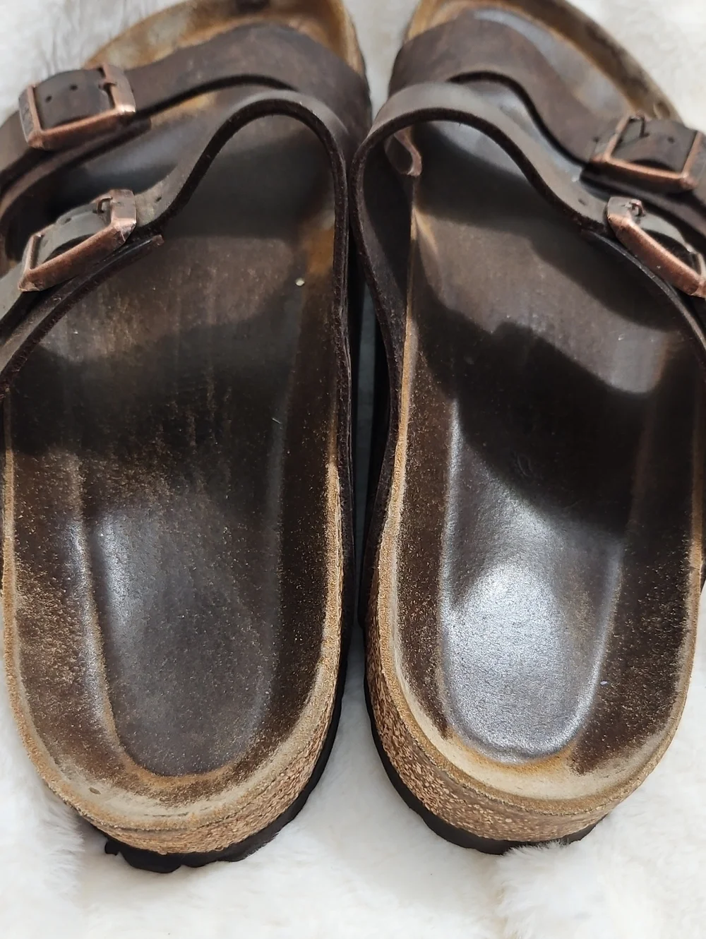 Birkenstock Arizona Oiled Leather Sandals Brown Men's EU 46 US 12 Regular Fit